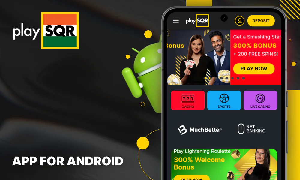 Elevate your gaming experience with the PlaySQR app for Android