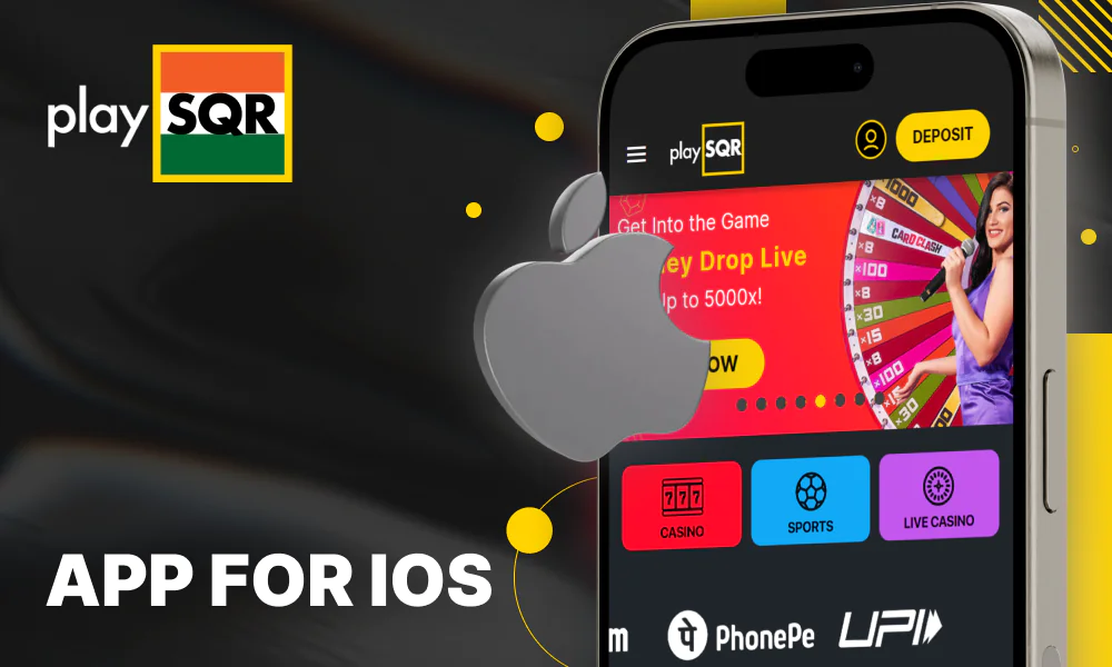 Download the PlaySQR app on your iOS device