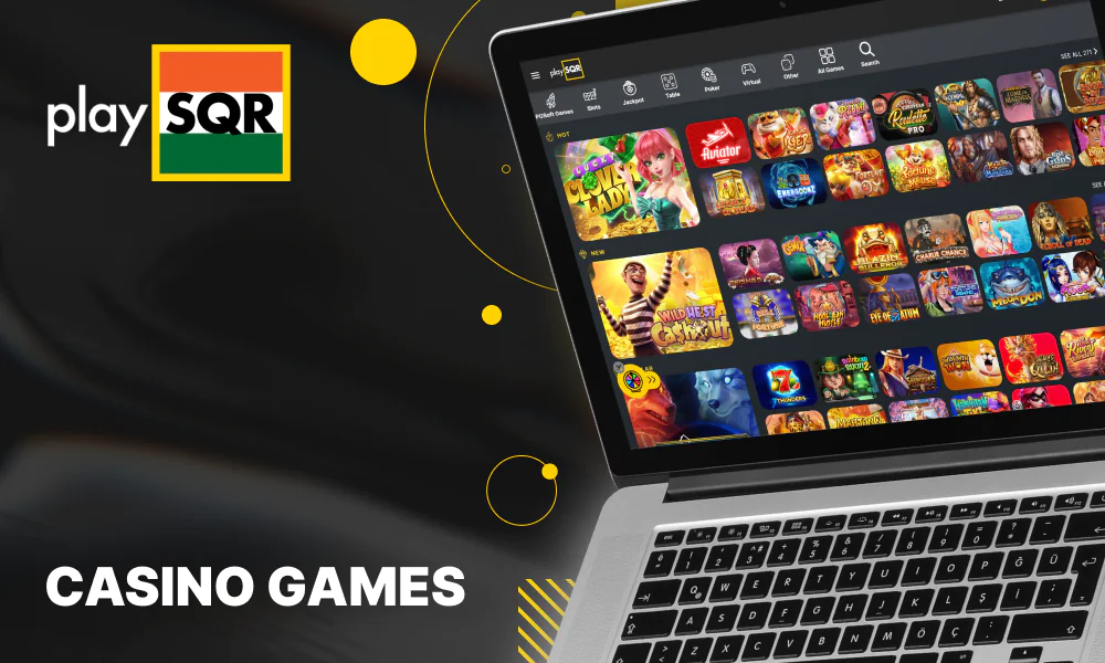 PlaySQR offer a wide selection of casino games for Indian players