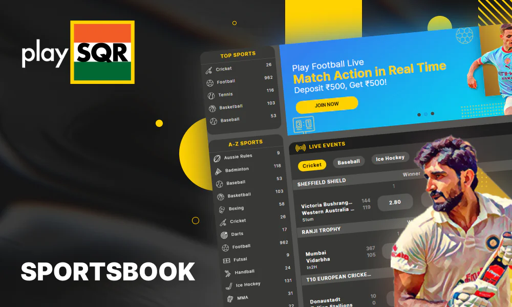 Place your bets with confidence with PlaySQR Sportsbook