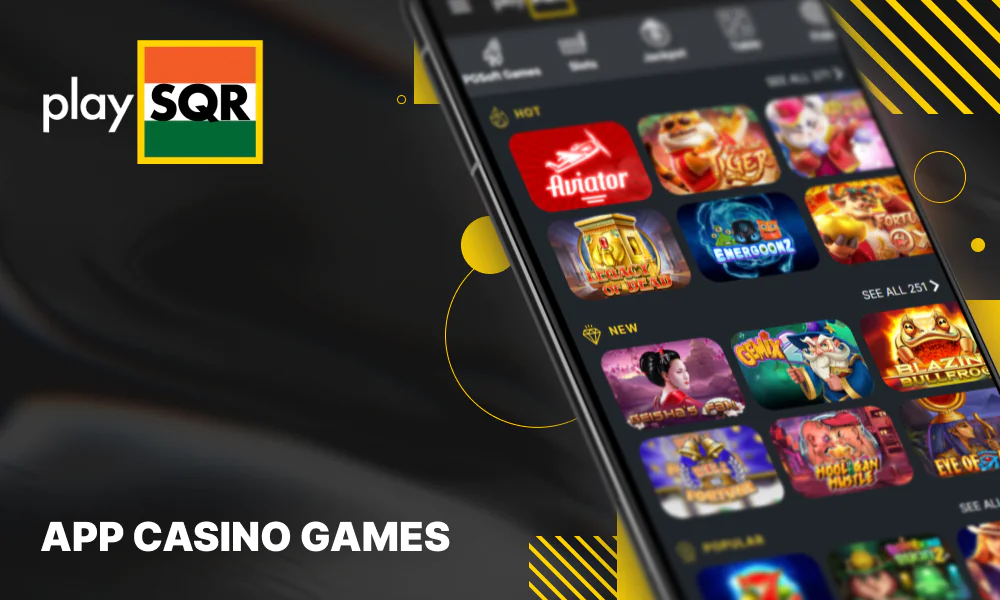 PlaySQR brings the wide selection of casino games right to your fingertips