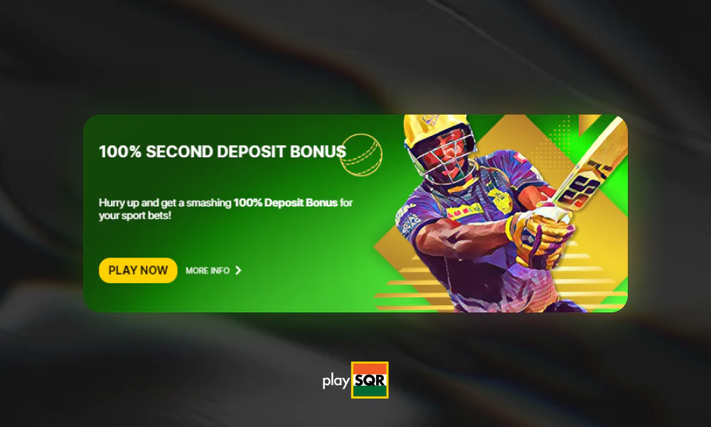 PlaySQR Second deposit sports PlaySQR bonus
