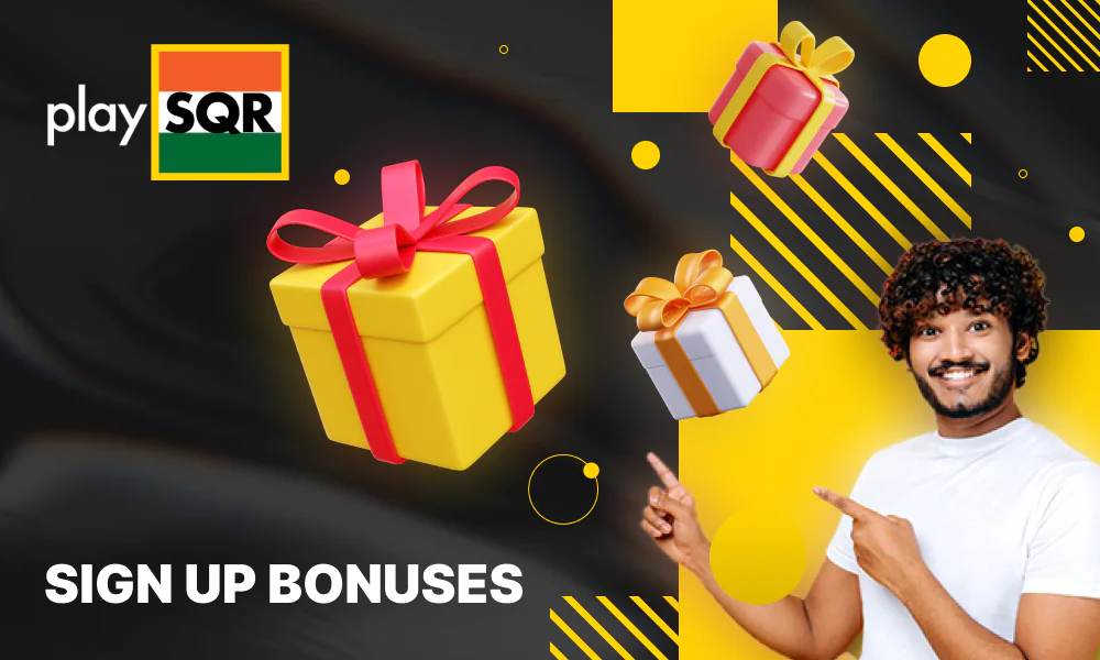 New users signing up for PlaySQR are in for a treat with our exclusive sign-up bonuses