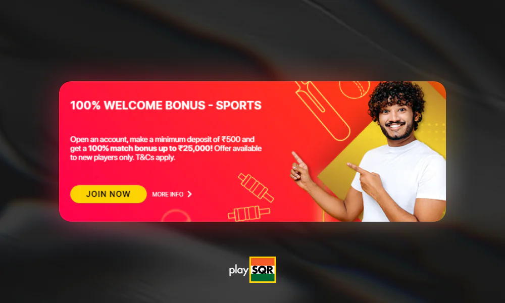 PlaySQR Sports welcome bonus